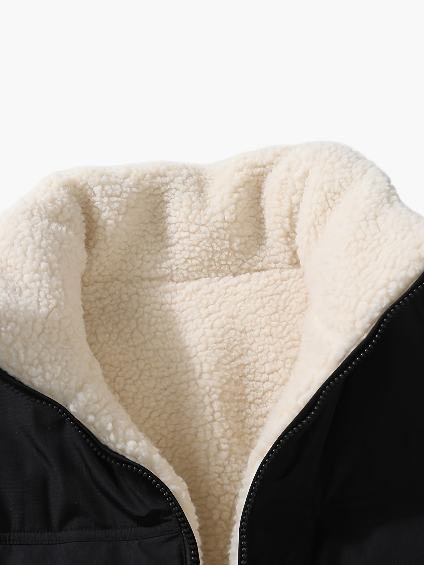Herren Reversible Fleecejacke mit Stehkragen – Trendige Winterjacke für Freizeit und Alltag