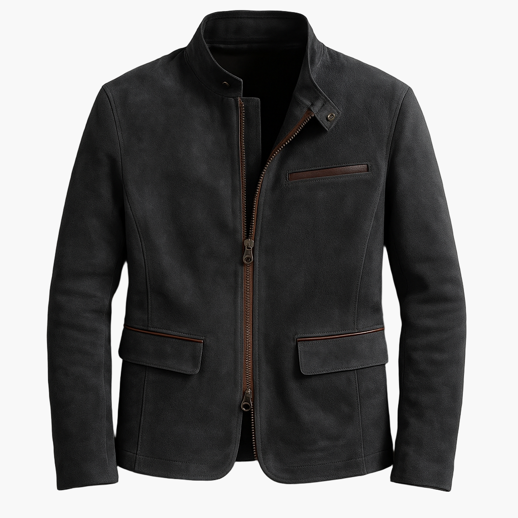 Herren Jacke Modern Urban Style – Elegante Übergangsjacke mit Stehkragen und praktischem Reißverschluss