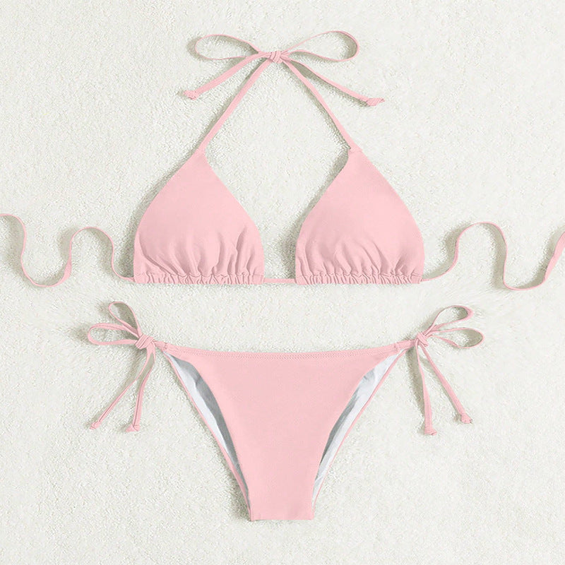 Lisa – Bikini a fascia intrecciata colorato