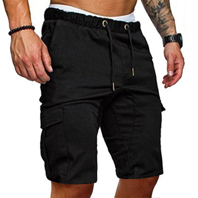 Wayne – Enge elastische Herren-Cropped Shorts