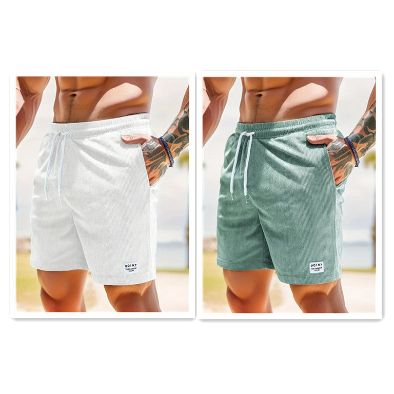 Herren Schnür-Cord-Shorts – Sportlich & Modisch für Freizeit und Fitness