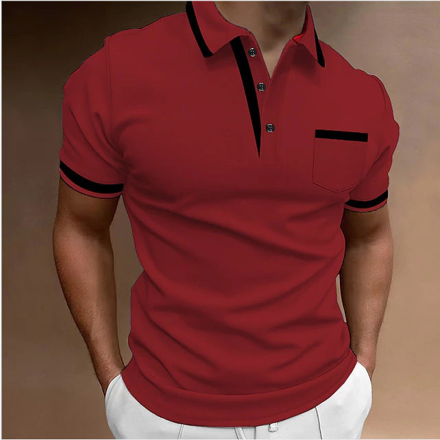 Heren poloshirt slim fit met korte mouwen – Elegante vrijetijdslook voor dagelijks gebruik & kantoor