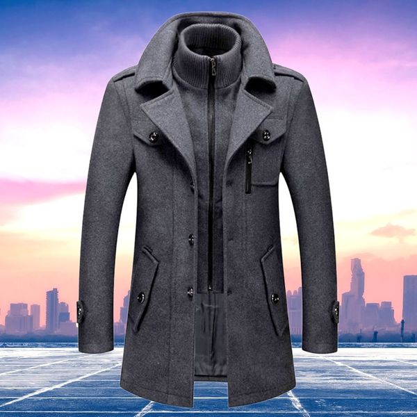 Herren Wintermantel Elegant Zweiteilig – Stilvolle Business- und Freizeitjacke