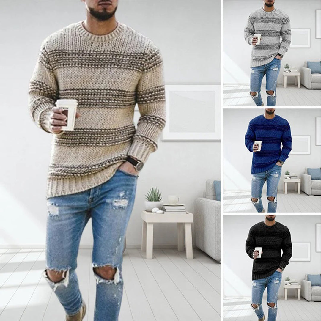 Herren Grobstrickpullover im Norweger-Stil – Modischer Winterpullover für Freizeit & Alltag