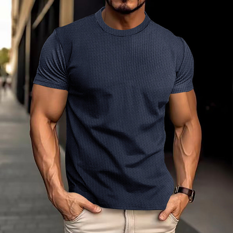 Camiseta casual para hombre – Camiseta moderna de manga corta para uso diario y fitness, estilosa y versátil