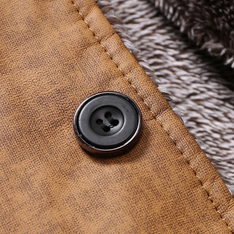 Herren Winterjacke mit Teddyfutter – Modischer Outdoor Mantel für Alltag und Freizeit