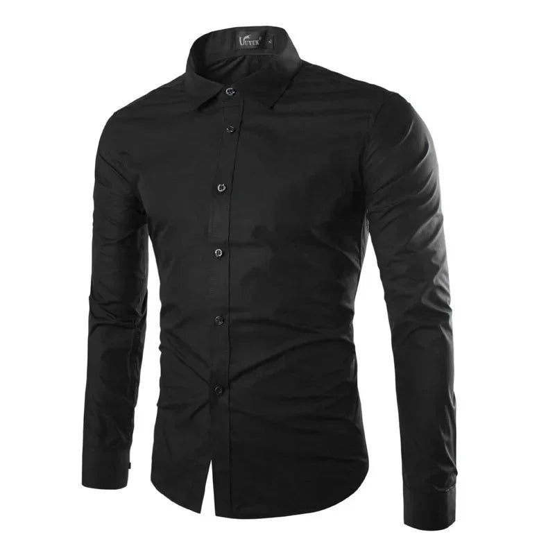Herren Business Freizeit Hemd – Modernes Slim Fit Design, Langarm, Eleganter Look für Büro & Alltag