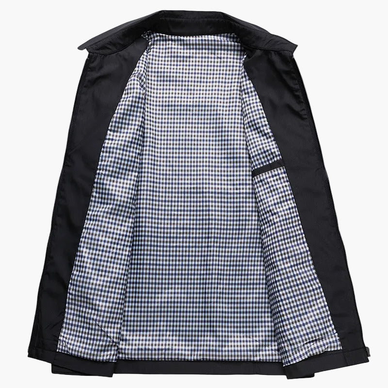 Herren Business Übergangsjacke mit Stehkragen – Eleganter Freizeit-Look für Büro & Alltag