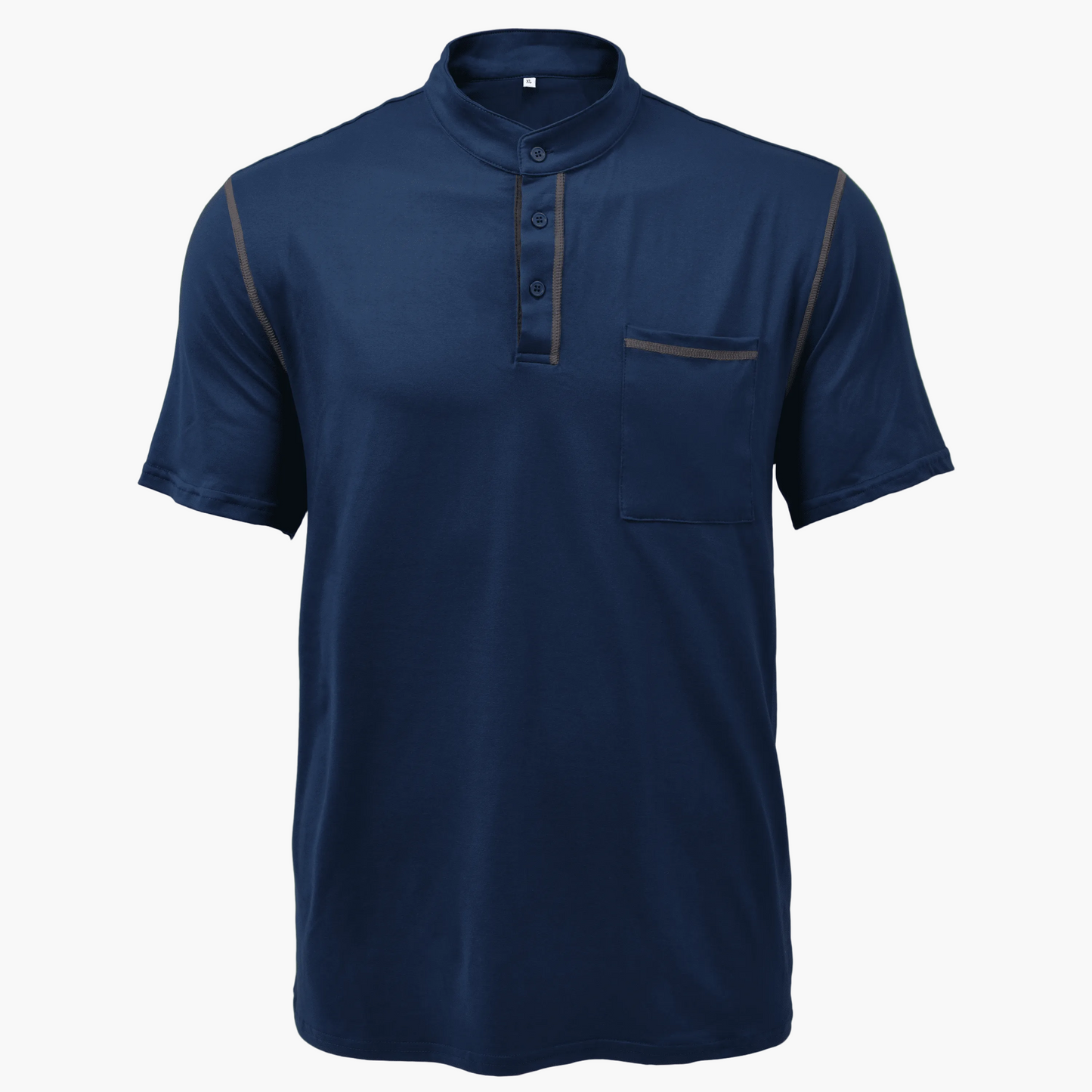 Herren Henley Poloshirt Kurzarm Modern Freizeitstil