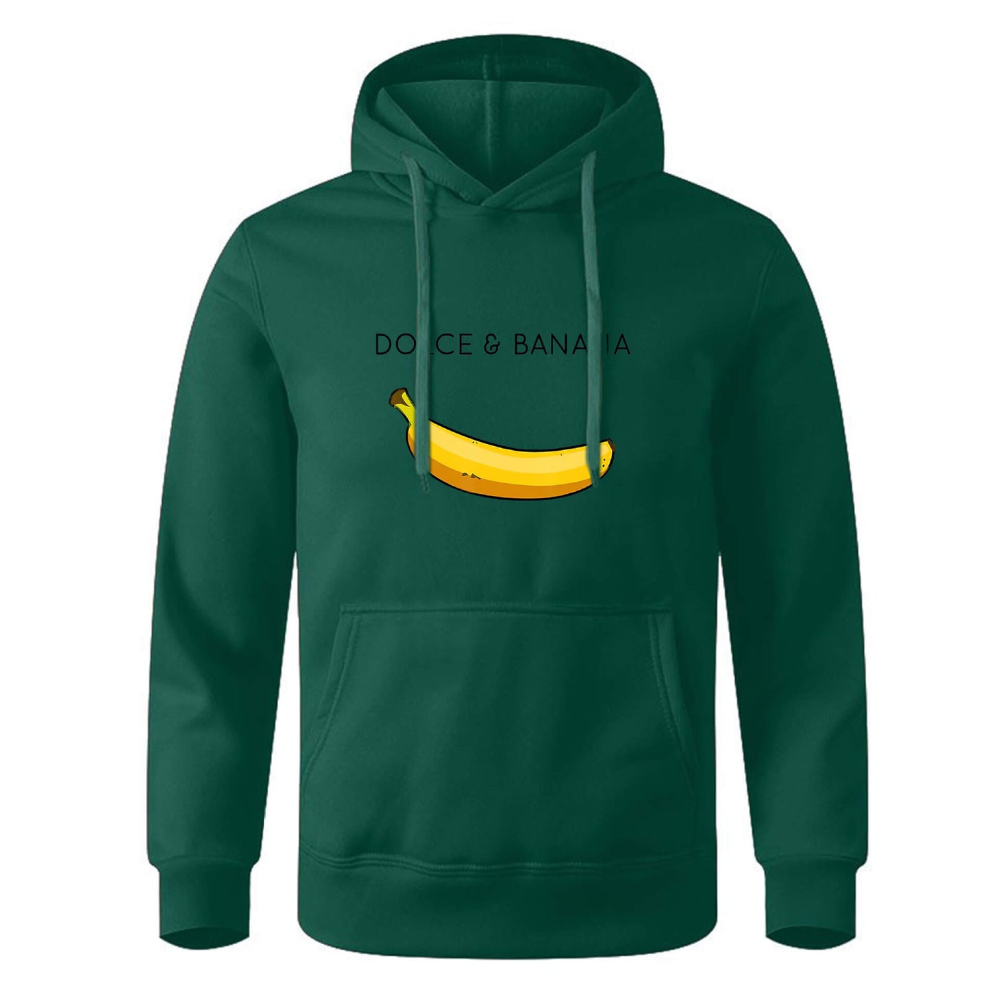 Herr Hoodie – Roligt banantryck, mjuk bomullströja, S-2XL