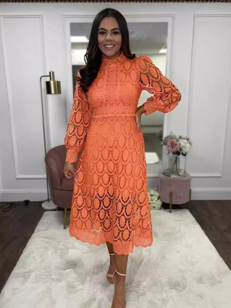 Judith – Langes Patchwork-Kleid für Damen