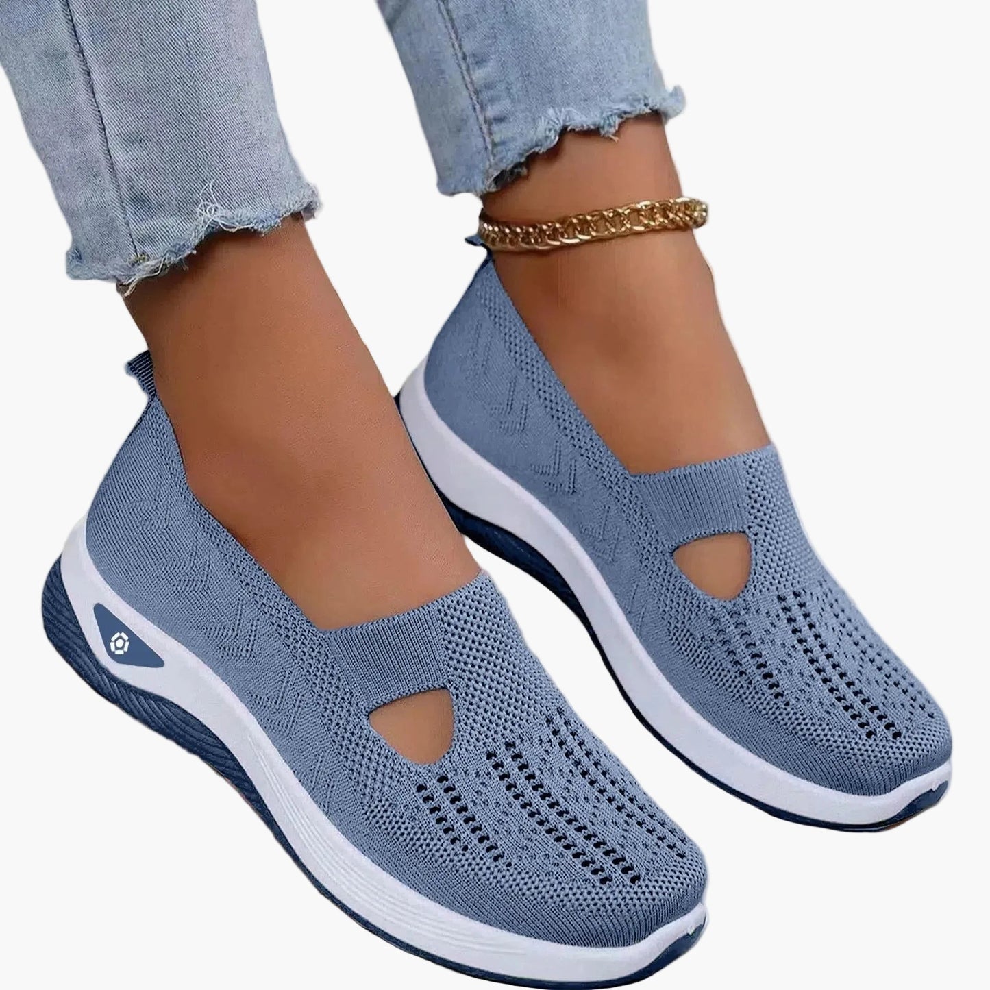 Damen Bequeme Orthopädische Atmungsaktive Slipper für Alltag, Sport & Freizeit – Rutschfest & Fußfreundlich