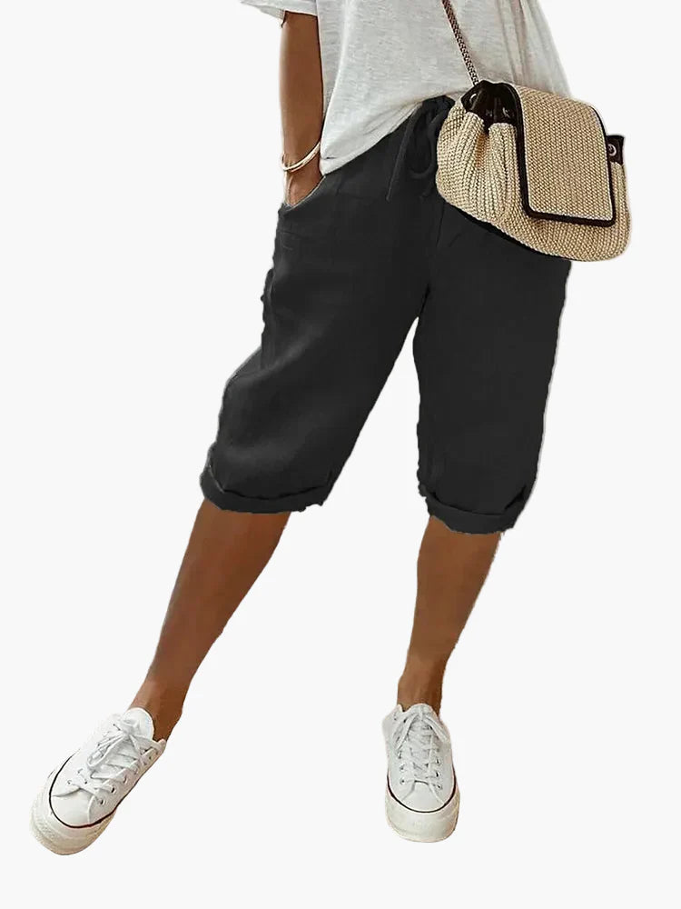 Dam bermudashorts med dragsko – Avslappnad & bekväm för fritid och semester