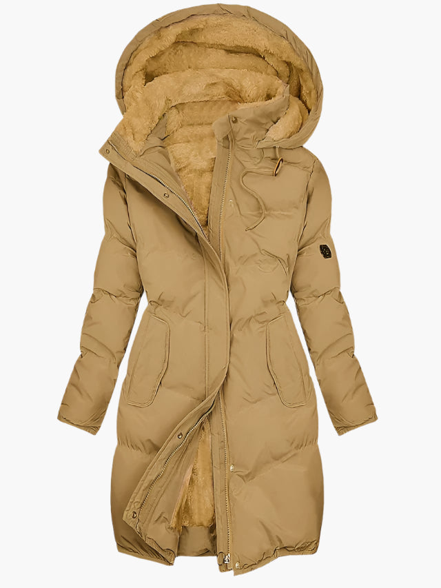 Damen Winter Steppmantel mit Kapuze – Warmer, modischer Outdoor Parka