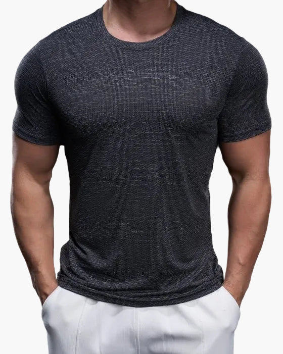 Heren performance sport T-shirt – Ademend fitnessshirt voor training & vrije tijd – Slim fit