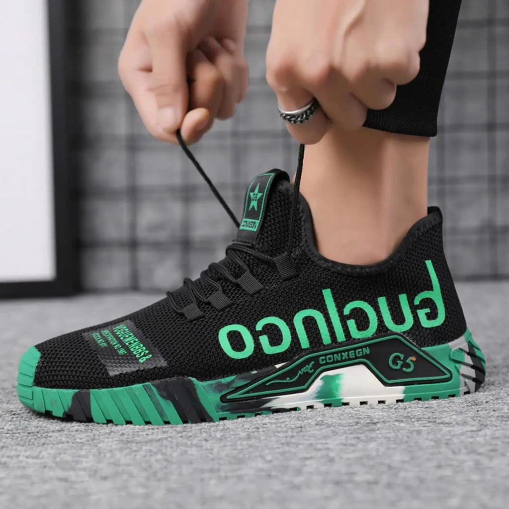 Heren veiligheidssneakers sportieve werkschoenen met antislipzool en modern design