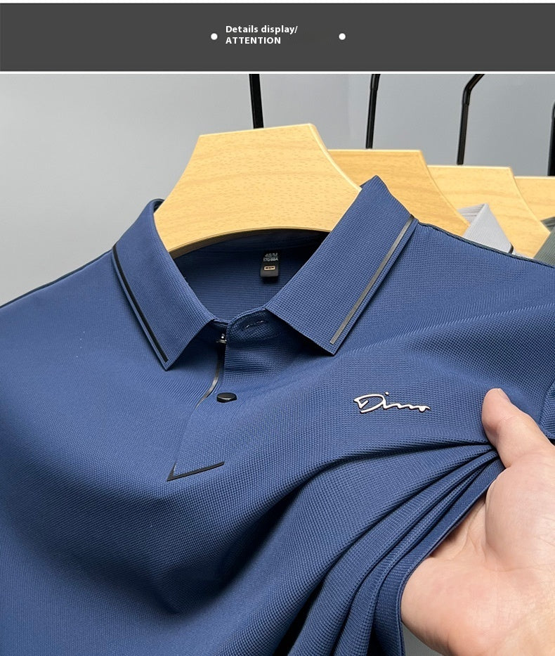 Reginald – Herren Polo Shirt mit Kragen aus Eisseide für den Sommer