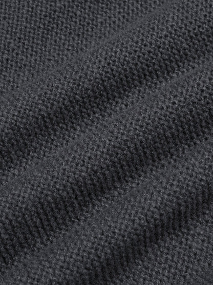 Heren gebreide trui casual stijl voor herfst en winter – Moderne ronde hals, kabelpatroon, skinny fit