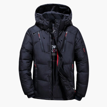 Herren Daunenjacke Winter – Outdoor Wärmende Steppjacke mit Kapuze, Stilvoll & Funktional