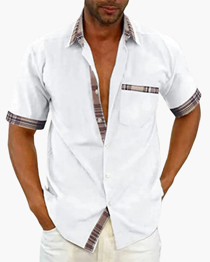 Herren Kurzarm Freizeithemd mit Karodetails – Moderner Allrounder für Alltag und Events