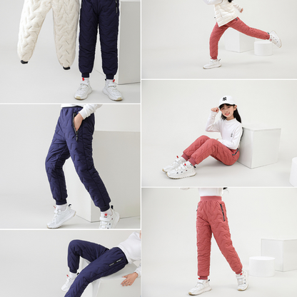 Kinderen winter outdoor thermobroek – Gevoerde sneeuwbroek voor jongens & meisjes, winddicht & waterafstotend, ideaal voor sport & vrije tijd