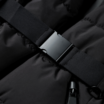 Damen Steppjacke mit Gürtel – Modische Winterjacke mit Kapuze und wasserabweisend, für Outdoor & Alltag