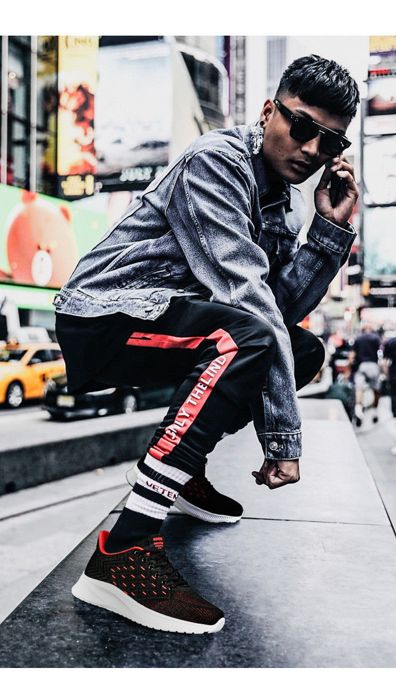 Reginald – Ultralight Herrenlaufschuhe mit Gewebemuster