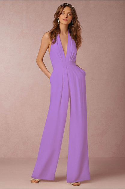 Tara – Ärmellös halter-jumpsuit
