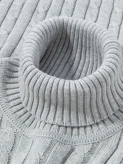 Herren Rollkragenpullover Strickmuster – Modischer Freizeitpulli für Alltag und Büro
