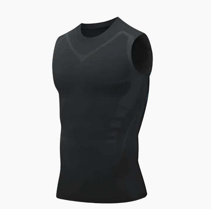 Heren compressie tanktop voor sport en houdingscorrectie – Figuurvormend shapewear onderhemd