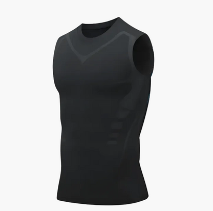 Heren compressie tanktop voor sport en houdingscorrectie – Figuurvormend shapewear onderhemd