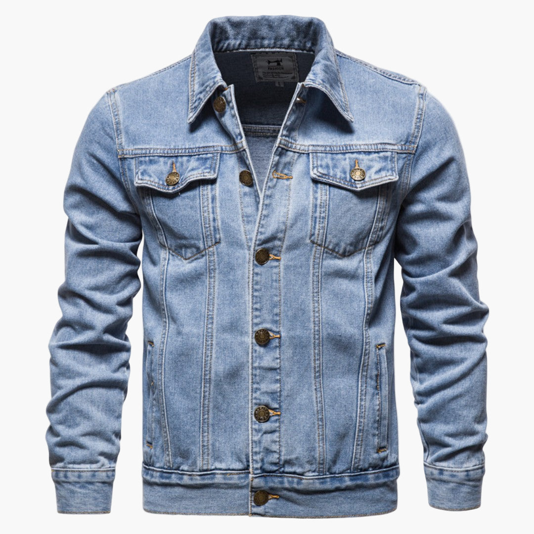 Herren Jeansjacke im klassischen Stil – Vielseitig, modisch, ideal für Alltag und Freizeit