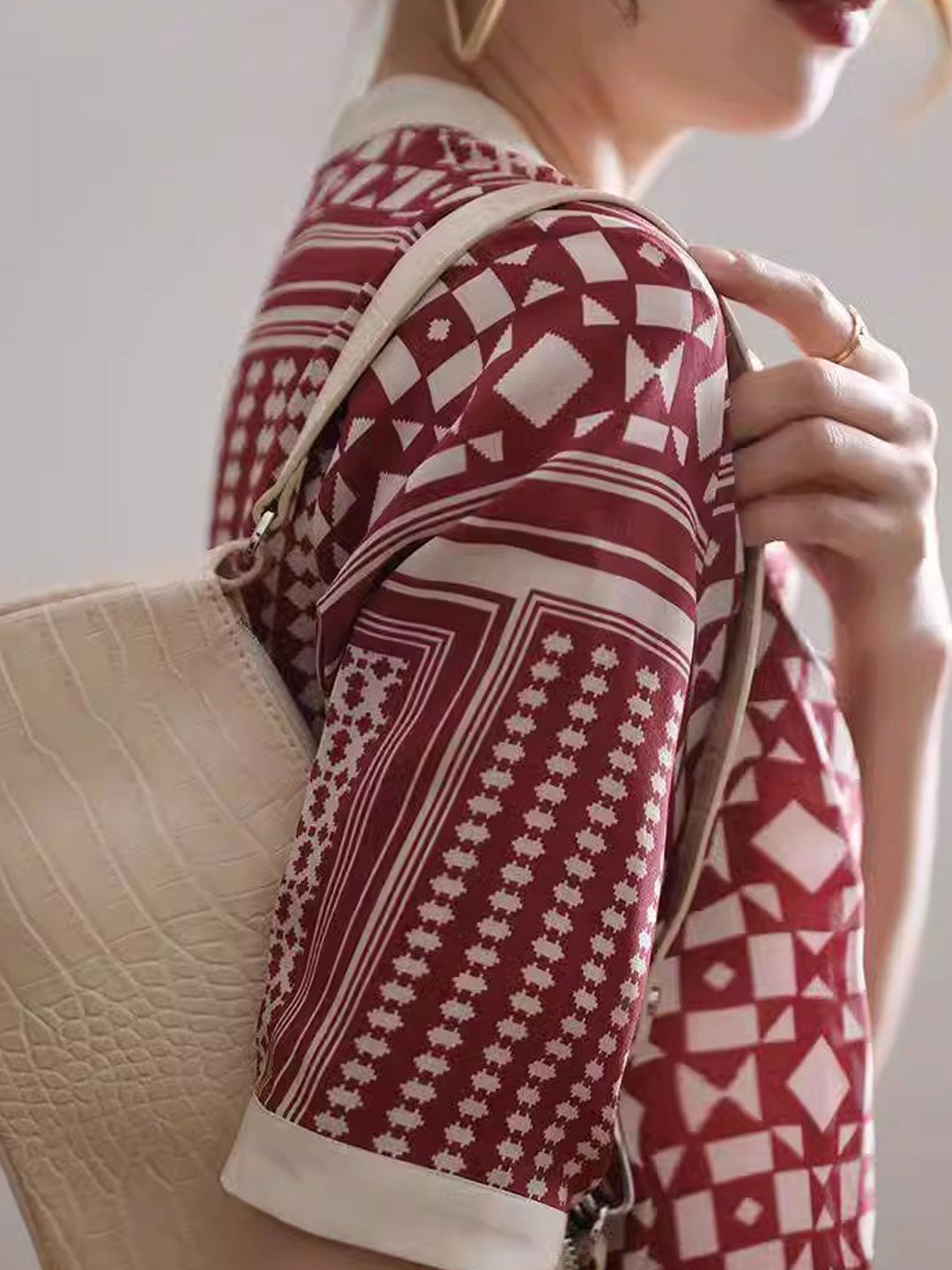 Aileen - Retro Kariertes Gestreiftes Hemd