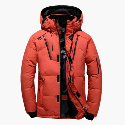 Herren Daunenjacke Winter – Outdoor Wärmende Steppjacke mit Kapuze, Stilvoll & Funktional