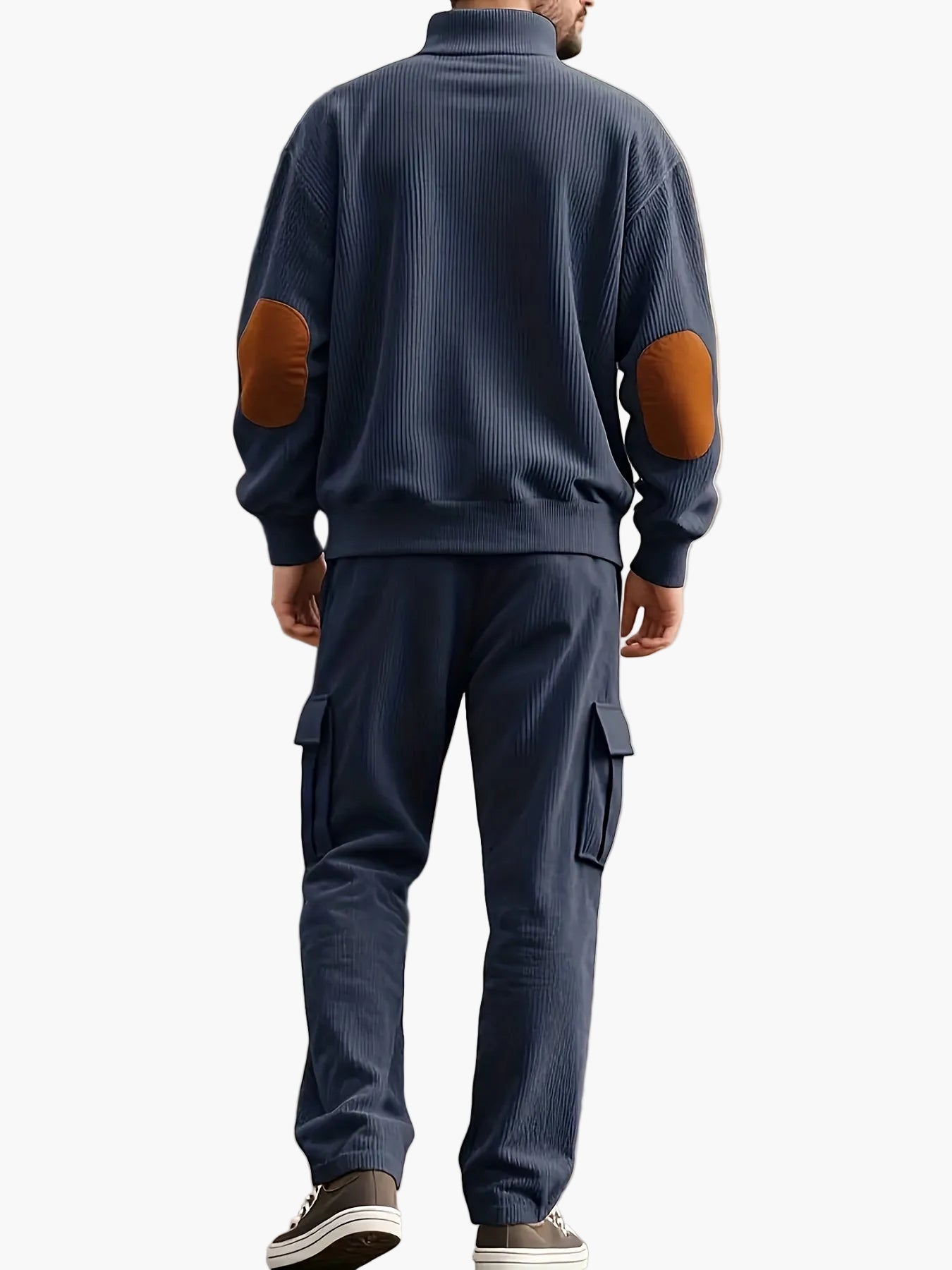 Herren Freizeit-Set mit Kordelzug Jogginghose und Pullover im modernen Streetstyle – ideal für Alltag und Freizeit