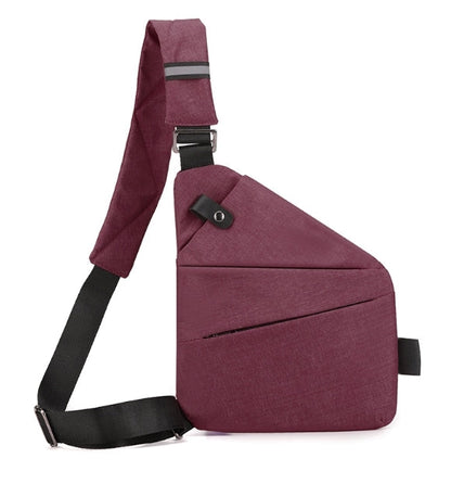 SecureSling - Stylische Diebstahlsichere Brusttasche