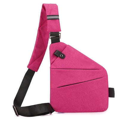 SecureSling - Stylische Diebstahlsichere Brusttasche