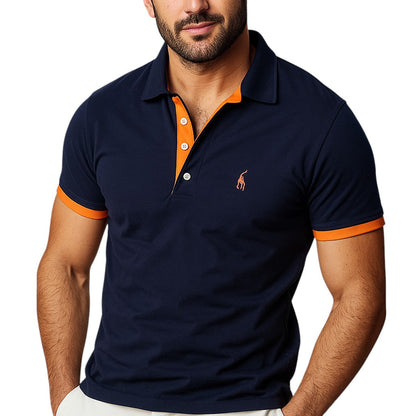 Herren Polo-Shirt Klassischer Stil Freizeit Business Modern
