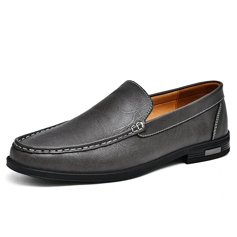 Valdemir – Mocasines slip-on de cuero sintético en estilo elegante para negocios y ocio