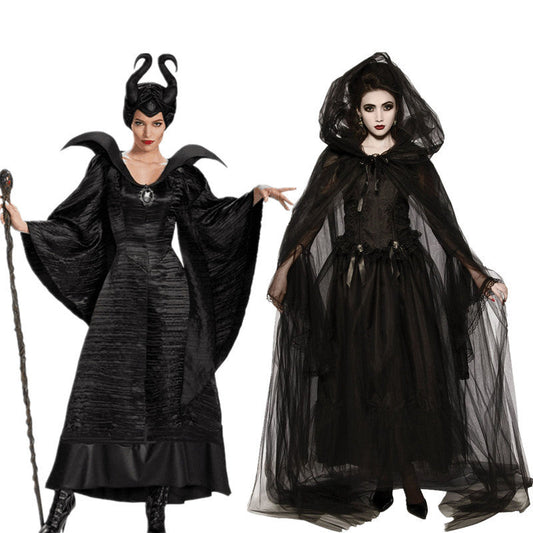Halloween Damen Hexe & Maleficent Kostüm – Magische Verkleidung für Party & Karneval