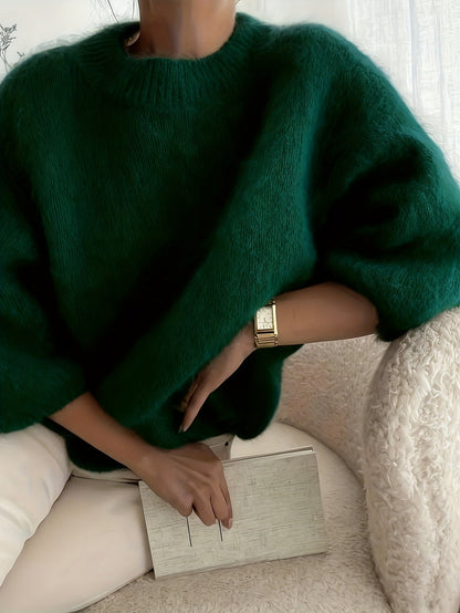 Damen Pullover im eleganten Oversized-Stil für Herbst und Winter