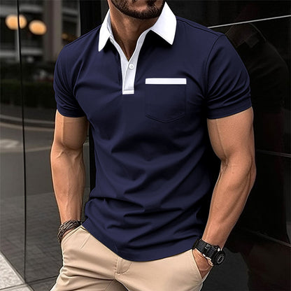 Stewart – Camiseta polo ajustada y moderna de manga corta