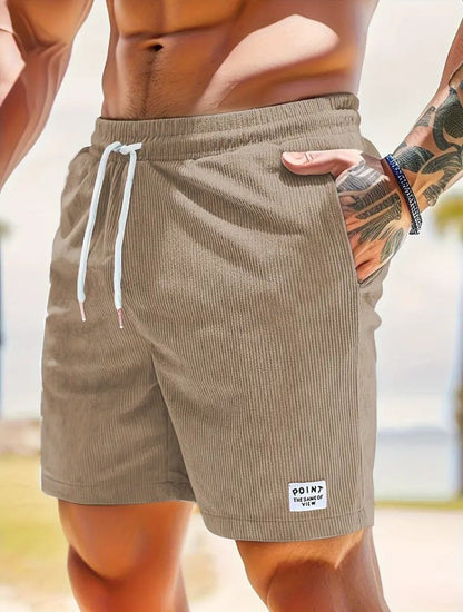 Herren Schnür-Cord-Shorts – Sportlich & Modisch für Freizeit und Fitness