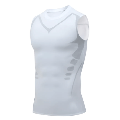 Heren compressie tanktop voor sport en houdingscorrectie – Figuurvormend shapewear onderhemd