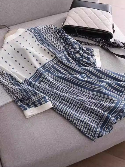 Aileen - Retro Kariertes Gestreiftes Hemd