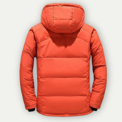 Herren Daunenjacke Winter – Outdoor Wärmende Steppjacke mit Kapuze, Stilvoll & Funktional