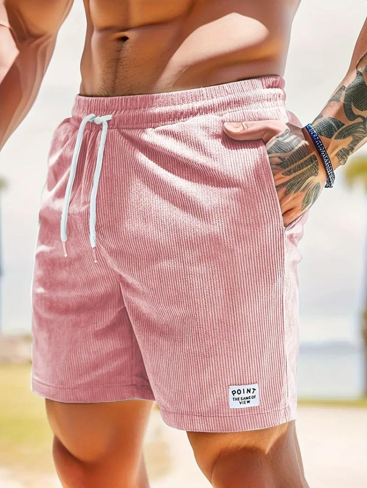 Herren Schnür-Cord-Shorts – Sportlich & Modisch für Freizeit und Fitness
