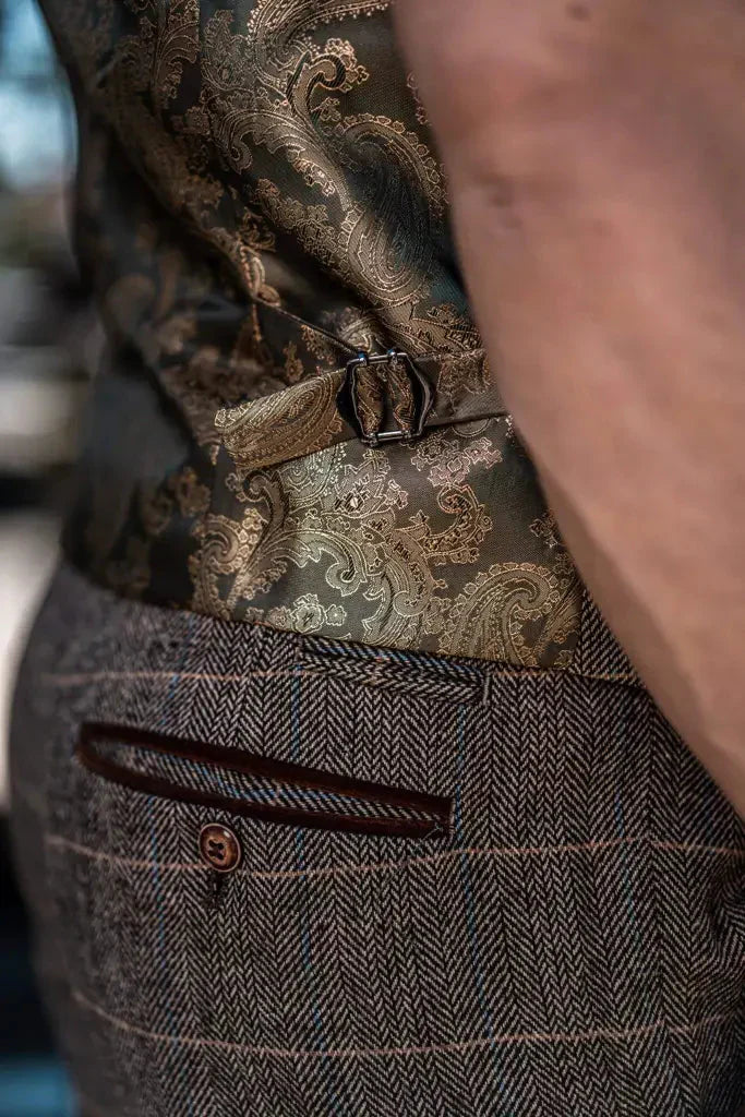 Heren dubbelgeknoopt driedelig pakset – Klassieke Britse stijl voor bruiloft, zaken & feestelijke gelegenheden