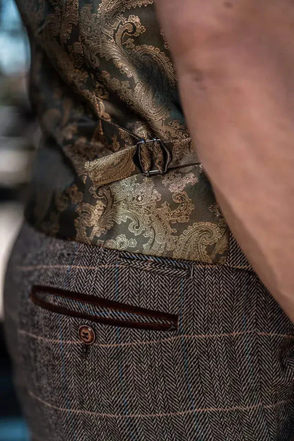 Heren dubbelgeknoopt driedelig pakset – Klassieke Britse stijl voor bruiloft, zaken & feestelijke gelegenheden