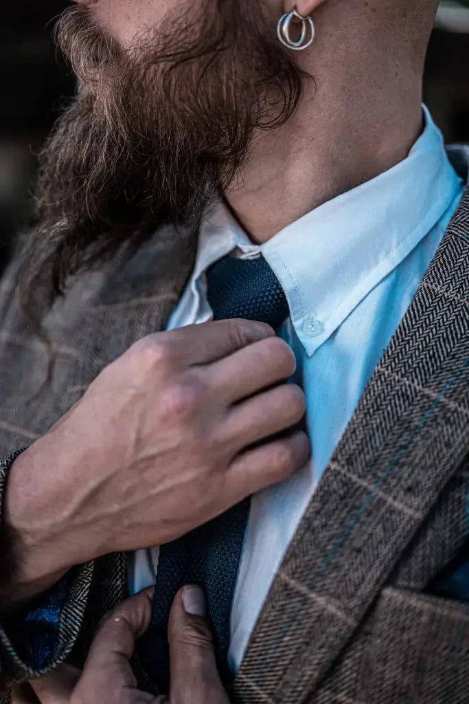 Heren dubbelgeknoopt driedelig pakset – Klassieke Britse stijl voor bruiloft, zaken & feestelijke gelegenheden